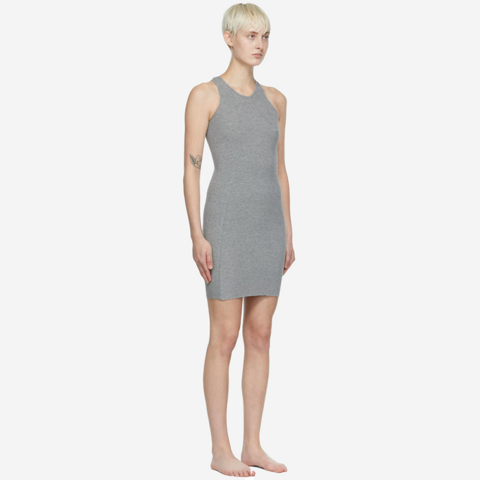 SKIMS SOFT LOUNGE MINI DRESS GRAY