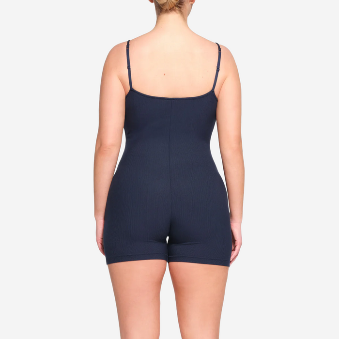 SKIMS SOFT LOUNGE SCOOP ONESIE NAVY