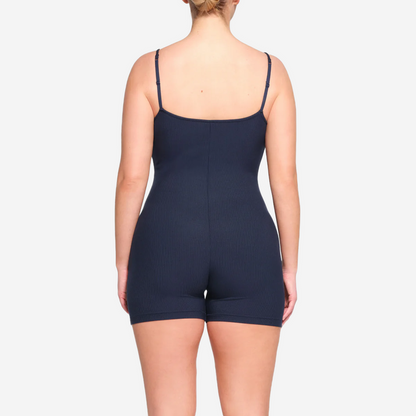 SKIMS SOFT LOUNGE SCOOP ONESIE NAVY
