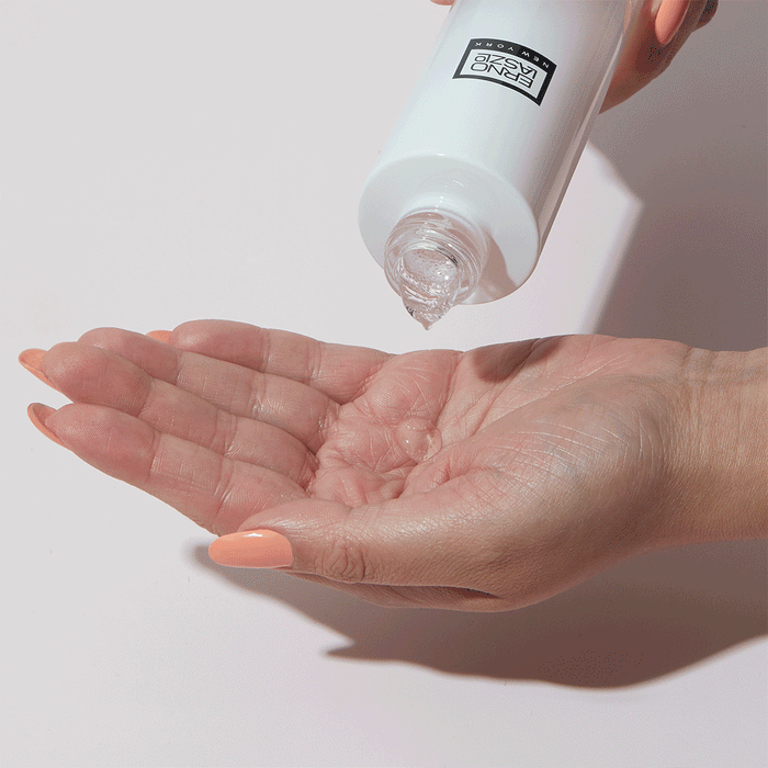 Pouring VTM Micro-Essence into hand