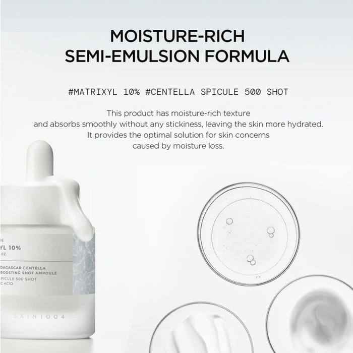 SKIN1004 Madagascar Centella Matrixyl 10 Boosting Shot Ampoule 30ml أمبولة ماتريكسيل 10 بوستينج شوت من مادغشقر سنتيلا من SKIN1004 - Princess Cosmetics Qatar