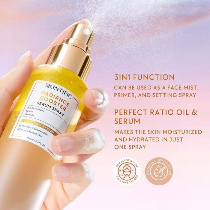Skintific Radiance Booster Serum Spray 100ml بخاخ سيروم معزز لإشراقة البشرة من سكينتيفيك - Princess Cosmetics Qatar