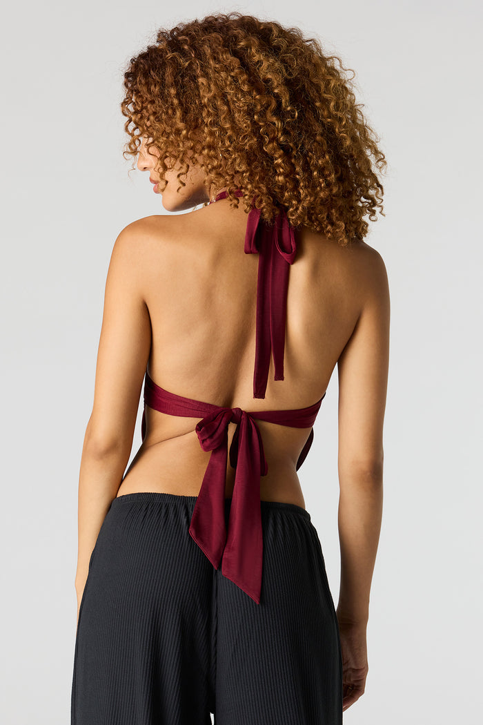 Slinky Tie Back Halter Top