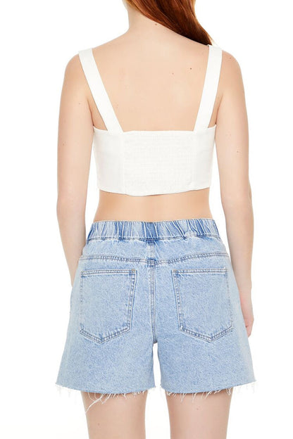 Smocked Crop Top
