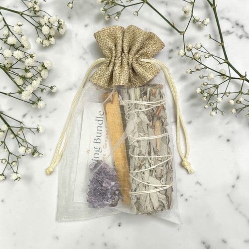 Smudge & Crystal Cleansing Bundle - Amethyst
