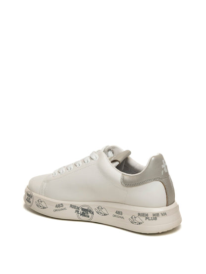 PREMIATA Sneaker belle pelle bianco/argento BELLE PELLE-747