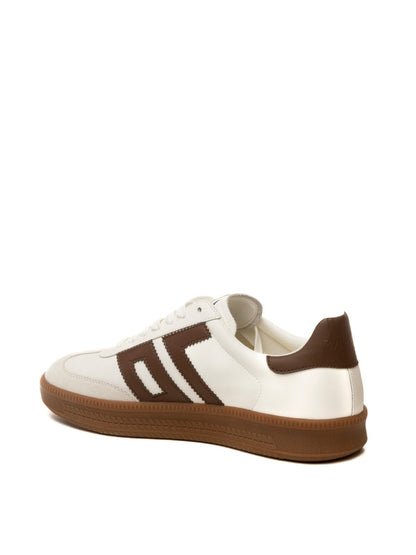 BACK 70 Sneaker double bianco/cuoio DOUBLE V26-04 CUOIO