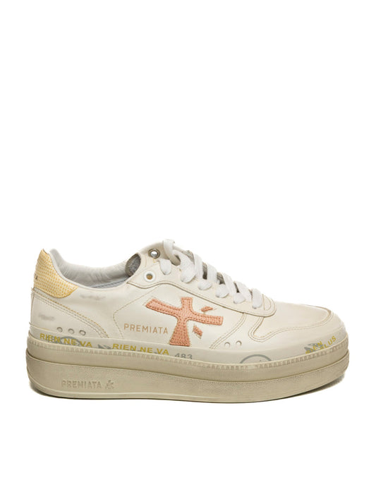PREMIATA Sneaker micol bianco/rosa MICOL 8196-WHITE/PINK