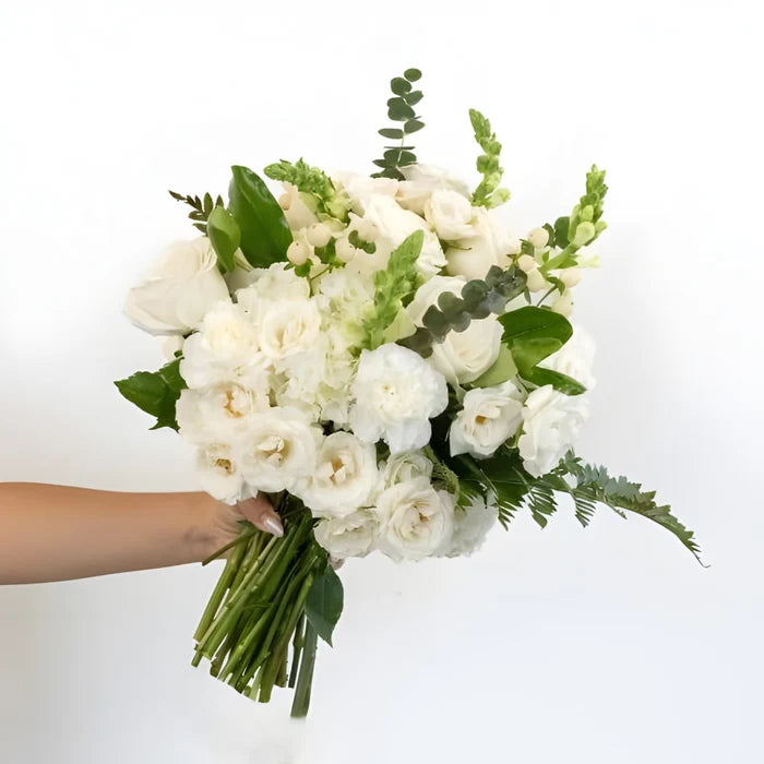 Snow White Flower Centerpiece Vase - Image