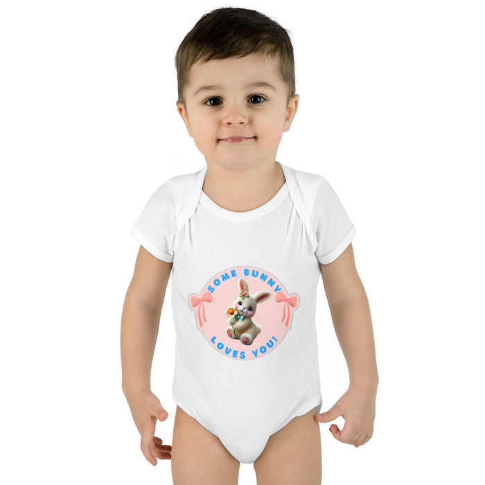 Some Bunny Loves You Baby Onesie - Hop into Easter with Adorable Style! 🐰💖 - Whippie's
