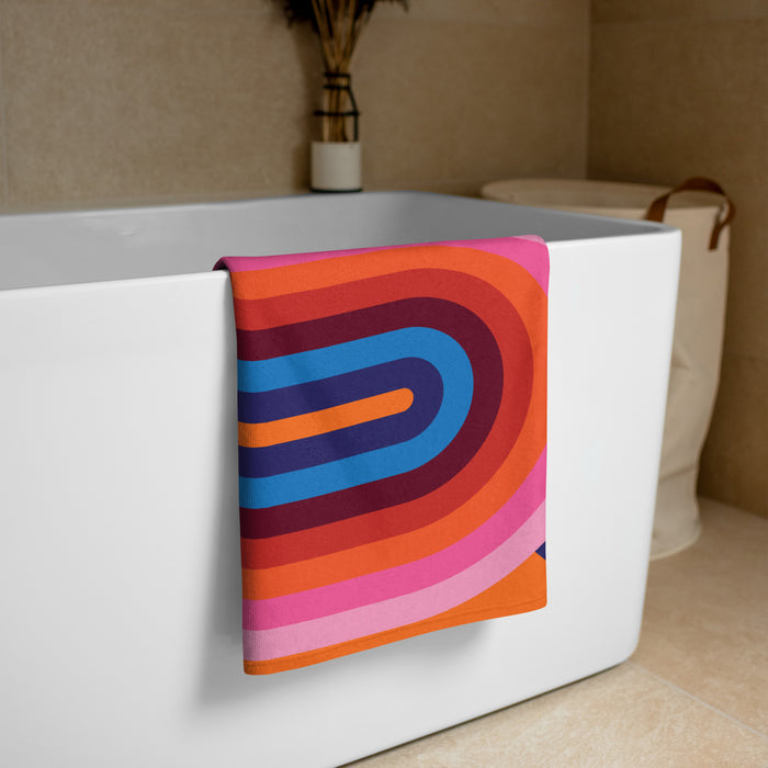 Space Orange K Beach Towel