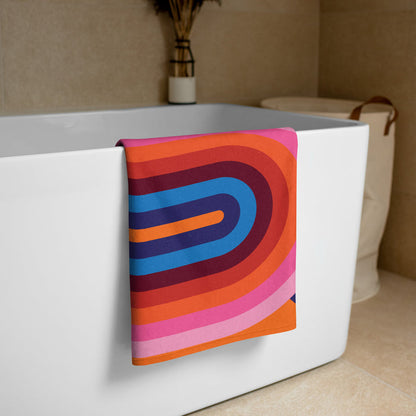 Space Orange K Beach Towel