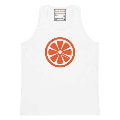 Space Orange Round Logo Men’s premium tank top