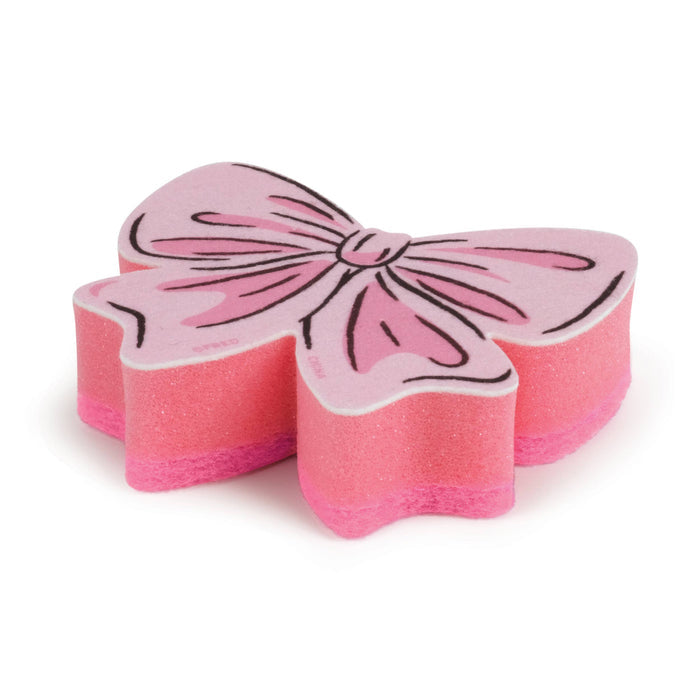 Set of two Coquette Bow Sponges by Fred & Friends, decorative kitchen sponges with bow design for cleaning and dishwashing.