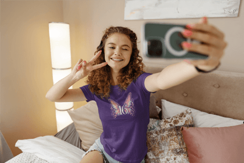 Spread My Wings at 16 - Soaring into a New Chapter 🦋 - Women's Softstyle Tee - Whippie's
