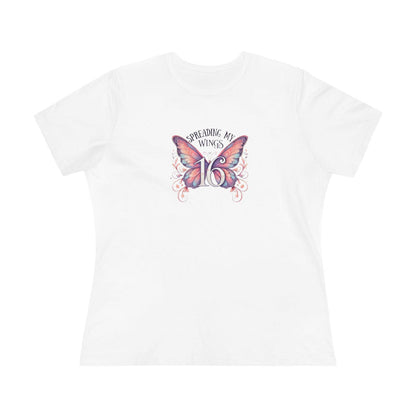 Spread My Wings at 16 - Soaring into a New Chapter 🦋 - Women's Softstyle Tee - Whippie's