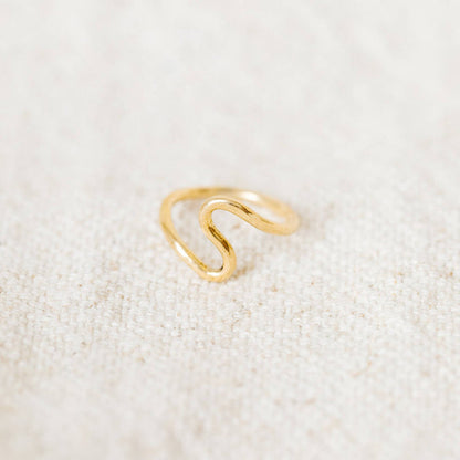 Squiggle Brass Ring- Assorted Sizes- Sold Individually