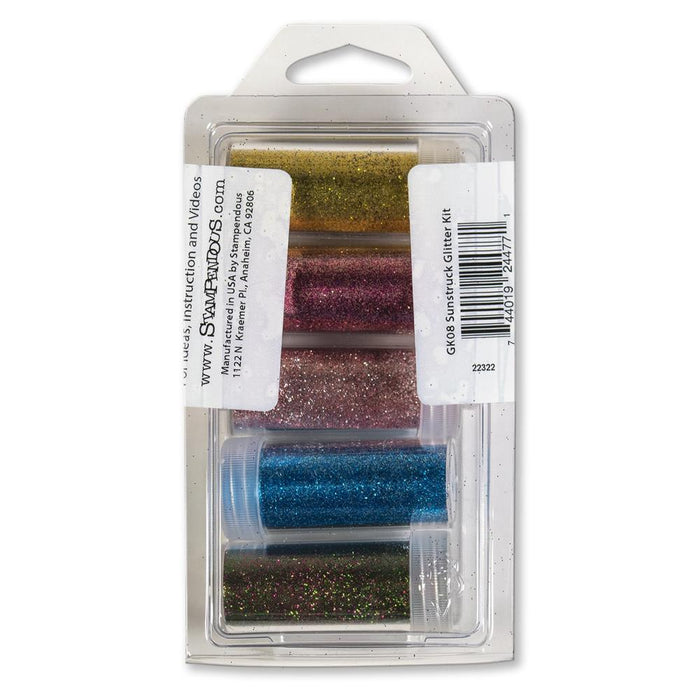 Stampendous - FranTastic Ultra Fine Glitter Kit - Sunstruck. This kit contains 5 colors from Fran's new Frantastic mixes of our jewel, ultra fine glitters. Available at Embellish Away located in Bowmanville Ontario Canada.