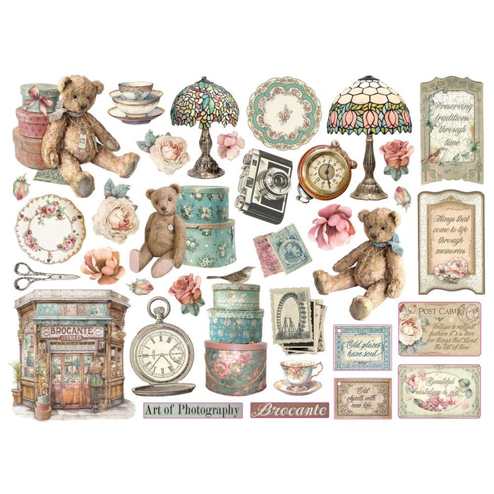 Stamperia - Die-Cuts - Brocante Antiques. While you need the perfect paper to start your project, you also need the perfect embellishment to finish your project! Available at Embellish Away located in Bowmanville Ontario Canada.