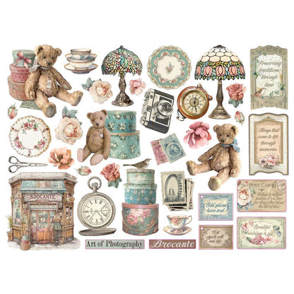Stamperia - Die-Cuts - Brocante Antiques. While you need the perfect paper to start your project, you also need the perfect embellishment to finish your project! Available at Embellish Away located in Bowmanville Ontario Canada.