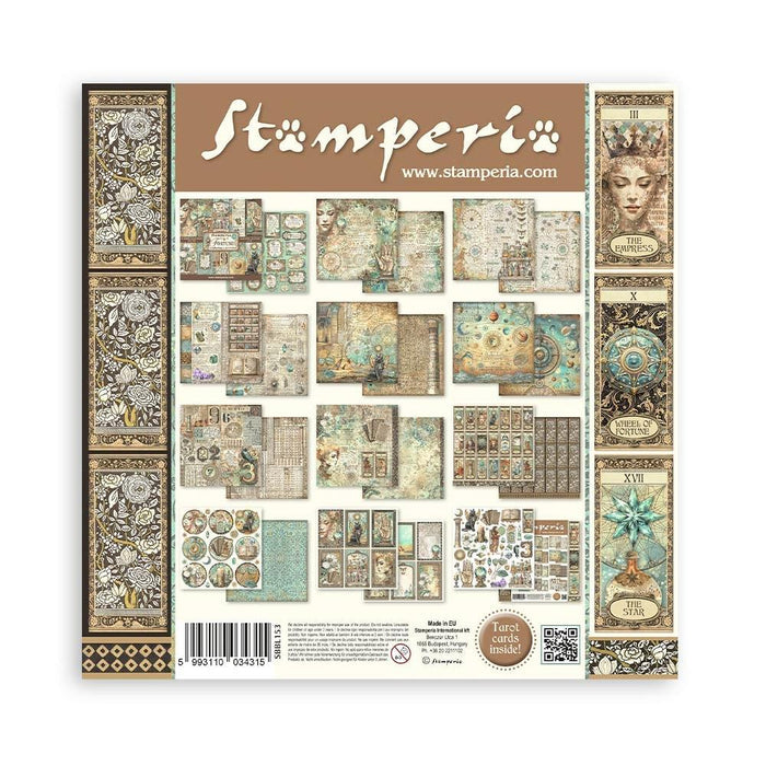 Stamperia - Double-Sided Paper Pad 12"X12" - 10/Pkg - Fortune. Start your paper craft projects with the perfect papers. Ideal for scrapbook pages, greeting cards and more! Acid free. Package contains ten double-sided 12x12 inch sheets (20 designs total). Available at embellish Away located in Bowmanville Ontario Canada