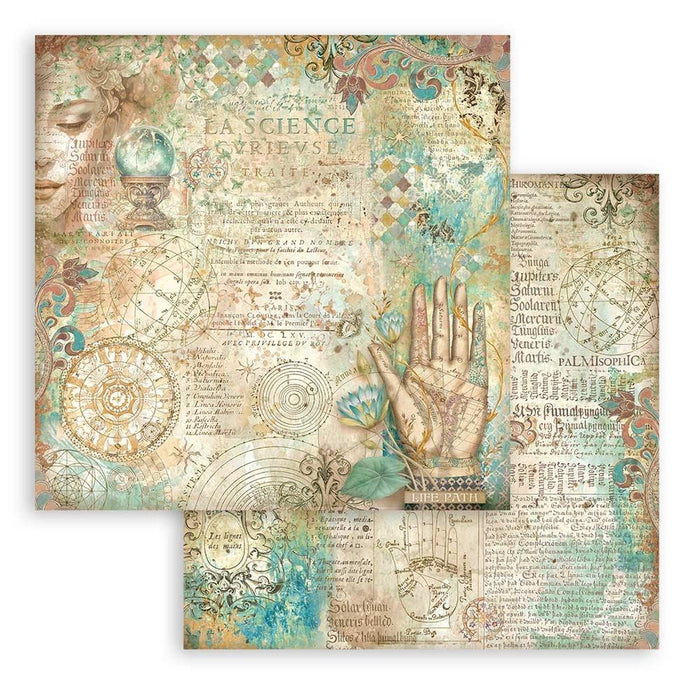 Stamperia - Double-Sided Paper Pad 12"X12" - 10/Pkg - Fortune. Start your paper craft projects with the perfect papers. Ideal for scrapbook pages, greeting cards and more! Acid free. Package contains ten double-sided 12x12 inch sheets (20 designs total). Available at embellish Away located in Bowmanville Ontario Canada