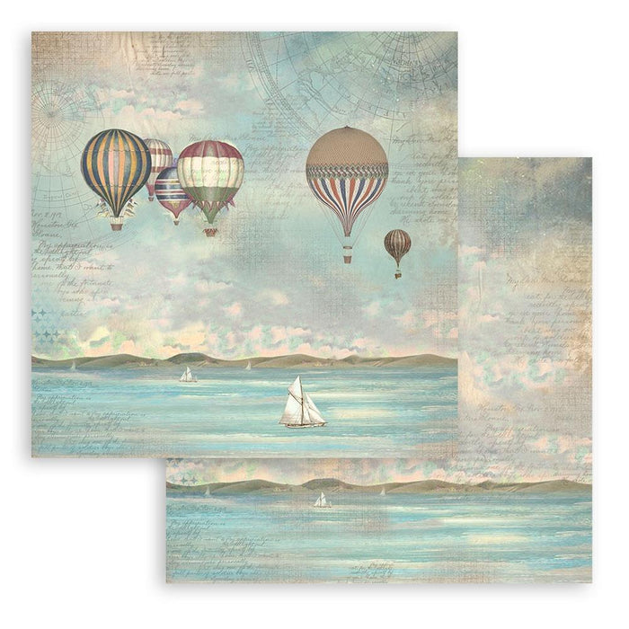 Stamperia - Double-Sided Paper Pad 8"X8" - 10/Pkg - Sea Land. The perfect start to your scrapbooks, cards and more! Available at Embellish Away located in Bowmanville Ontario Canada.