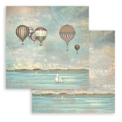 Stamperia - Double-Sided Paper Pad 8"X8" - 10/Pkg - Sea Land. The perfect start to your scrapbooks, cards and more! Available at Embellish Away located in Bowmanville Ontario Canada.