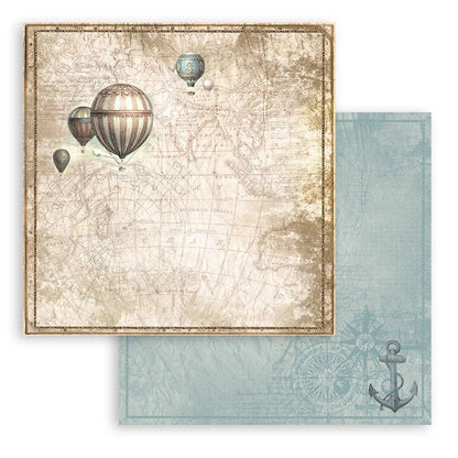 Stamperia - Double-Sided Paper Pad 8"X8" - 10/Pkg - Sea Land. The perfect start to your scrapbooks, cards and more! Available at Embellish Away located in Bowmanville Ontario Canada.