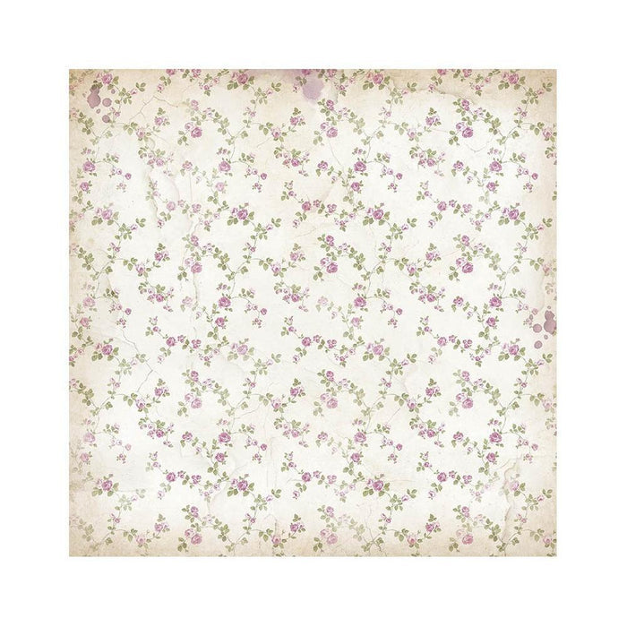 Stamperia - Polyester Fabric 12"X12" - 4/Pkg - Lavender. This fabric can be sewn by hand or machine, or used with craft glue. It can be washed by hand in cold water. Ready to use on greeting cards, mixed media, altered art and more. Available at Embellish Away located in Bowmanville Ontario Canada.