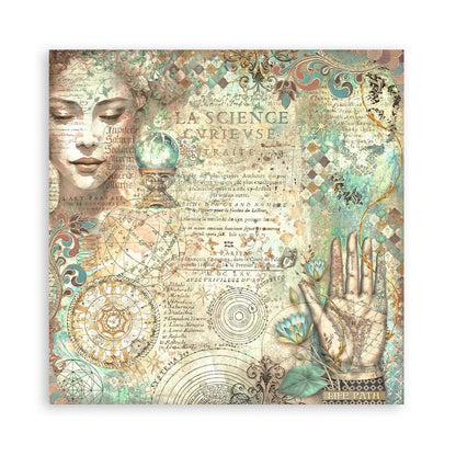 Stamperia - Single-Sided Paper Pad 8"X8" - 22/Pkg - Fortune. All you need for scrapbooking! This package contains twenty-two 8x8 inch sheets of single-sided paper, each in different designs. Acid free. Available at Embellish Away located in Bowmanville Ontario Canada.