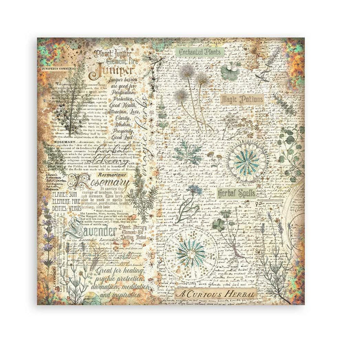 Stamperia - Single-Sided Paper Pad 8"X8" - 22/Pkg - Fortune. All you need for scrapbooking! This package contains twenty-two 8x8 inch sheets of single-sided paper, each in different designs. Acid free. Available at Embellish Away located in Bowmanville Ontario Canada.