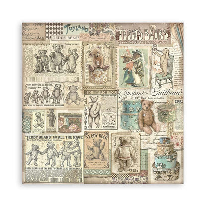 Stamperia - Double-Sided Paper Pad 8"X8" - 22/Pkg - Brocante Antiques. All you need for scrapbooking! This package contains 22 sheets of 8x8 single-sided cardstock. Available in a variety of designs, each sold separately. Acid Free.