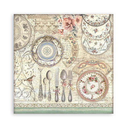 Stamperia - Double-Sided Paper Pad 8"X8" - 22/Pkg - Brocante Antiques. All you need for scrapbooking! This package contains 22 sheets of 8x8 single-sided cardstock. Available in a variety of designs, each sold separately. Acid Free.