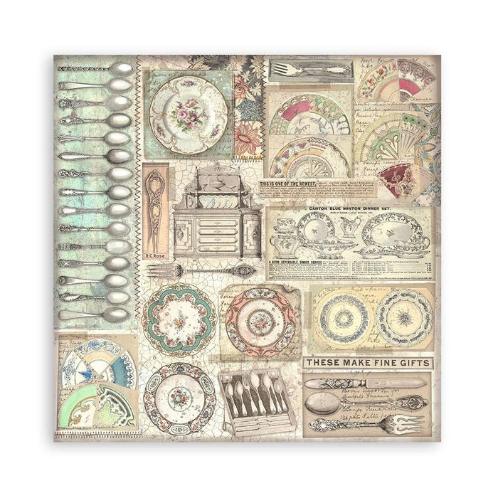 Stamperia - Double-Sided Paper Pad 8"X8" - 22/Pkg - Brocante Antiques. All you need for scrapbooking! This package contains 22 sheets of 8x8 single-sided cardstock. Available in a variety of designs, each sold separately. Acid Free.