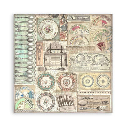 Stamperia - Double-Sided Paper Pad 8"X8" - 22/Pkg - Brocante Antiques. All you need for scrapbooking! This package contains 22 sheets of 8x8 single-sided cardstock. Available in a variety of designs, each sold separately. Acid Free.
