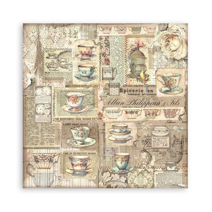 Stamperia - Double-Sided Paper Pad 8"X8" - 22/Pkg - Brocante Antiques. All you need for scrapbooking! This package contains 22 sheets of 8x8 single-sided cardstock. Available in a variety of designs, each sold separately. Acid Free.