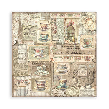 Stamperia - Double-Sided Paper Pad 8"X8" - 22/Pkg - Brocante Antiques. All you need for scrapbooking! This package contains 22 sheets of 8x8 single-sided cardstock. Available in a variety of designs, each sold separately. Acid Free.