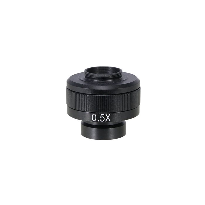 Stereo Compatible Adjustable 0.5X Coupler, SKU SZ27026132, three quarter front view