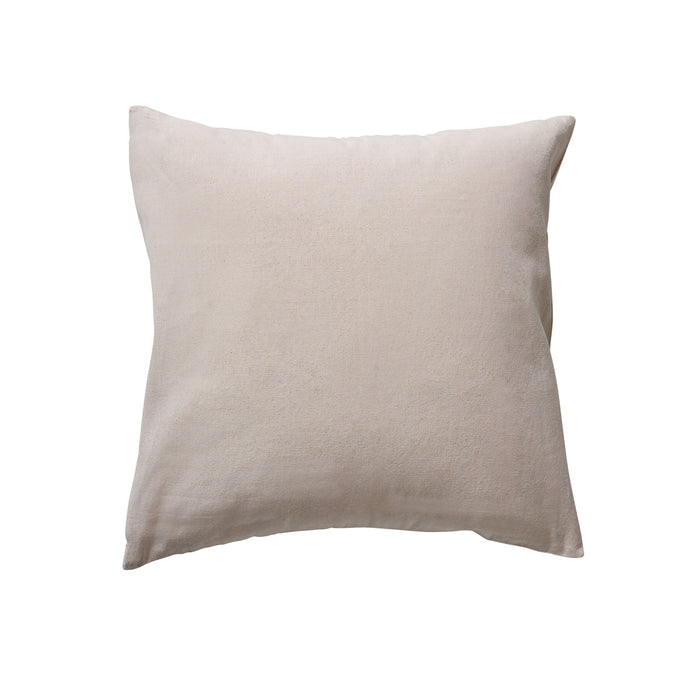 Stitch Honey Bee Embroidered Cushion Natural