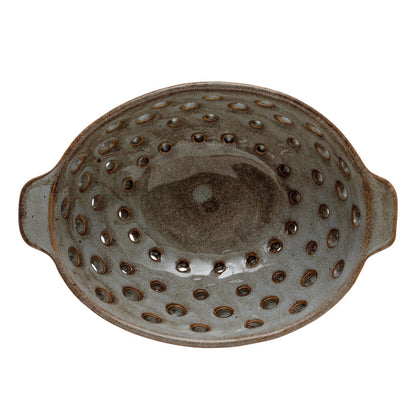 Stoneware Berry Bowl with Glaze