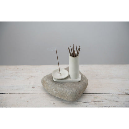 Stoneware Incense Holder