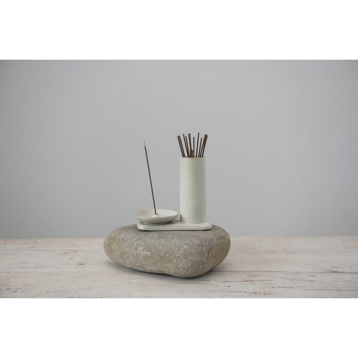 Stoneware Incense Holder