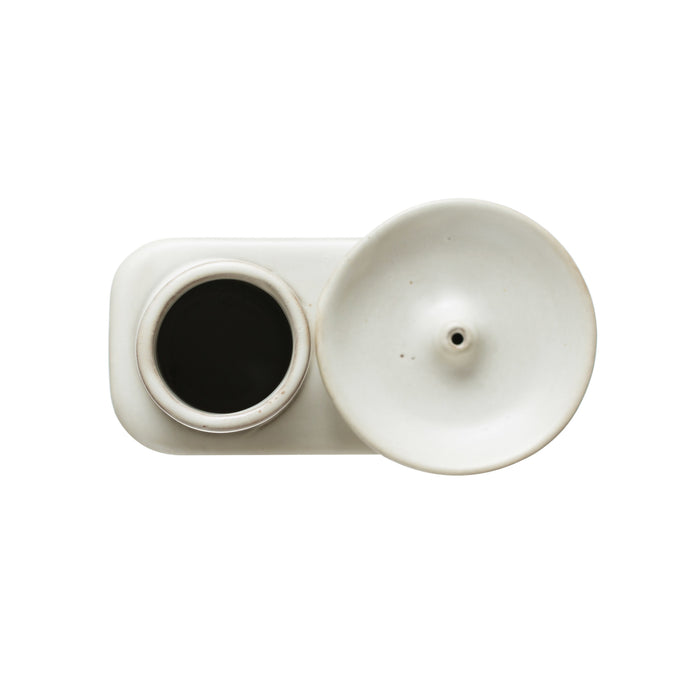Stoneware Incense Holder