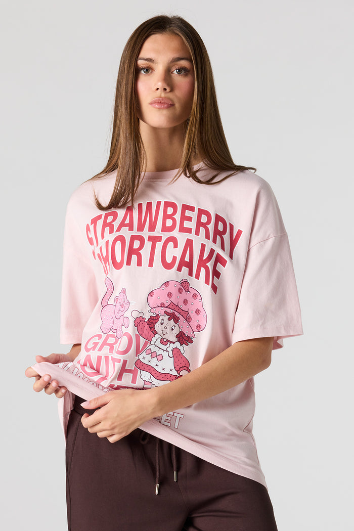 Strawberry Shortcake Graphic Oversized T-Shirt