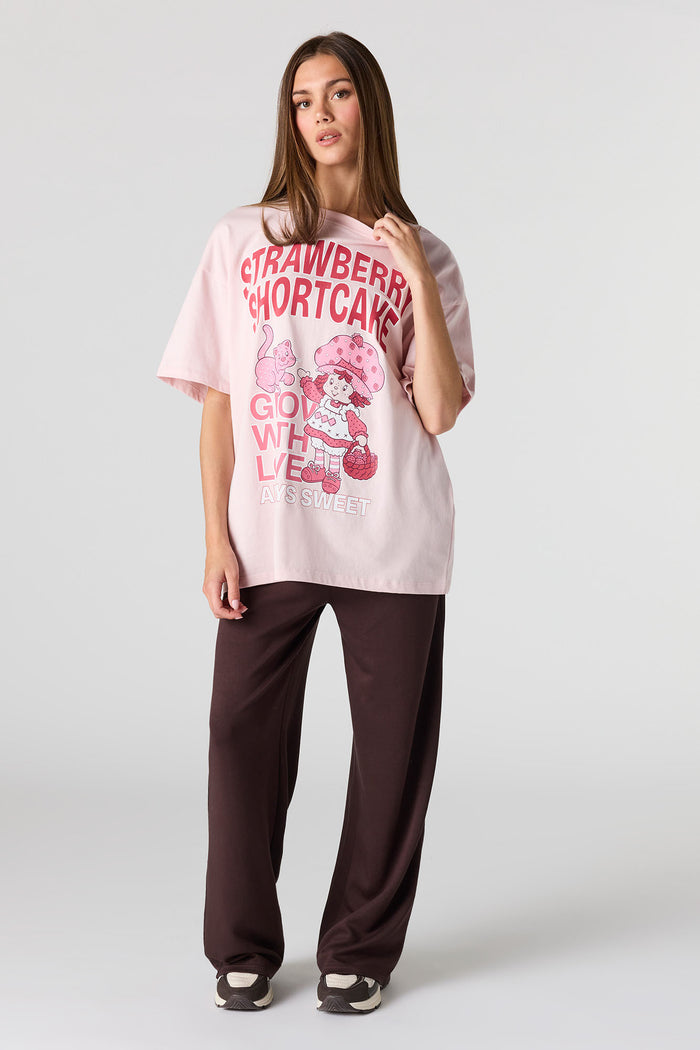 Strawberry Shortcake Graphic Oversized T-Shirt