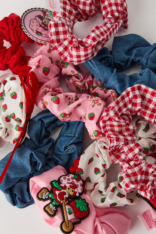 Strawberry Shortcake Hair Scrunchie Set