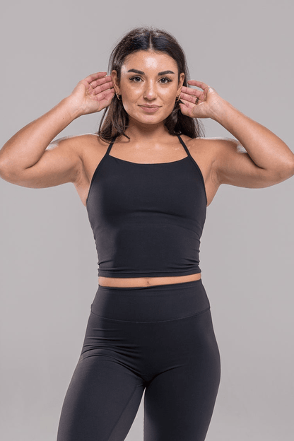 Studio Tank Crop - Black | Funxtion X