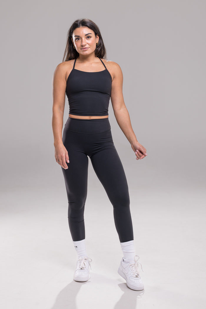 Studio Tank Crop - Black | Funxtion X