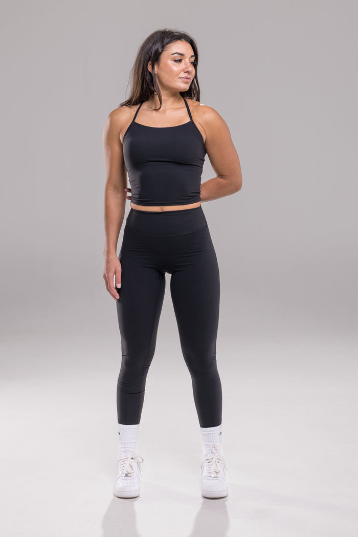Studio Tank Crop - Black | Funxtion X